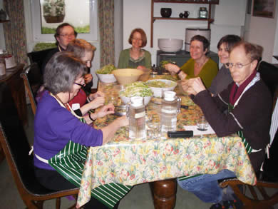 Eating foods with Elaine Bruce