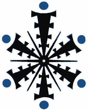 Copy and enlarge the diagram to A4 size. Do the exercise twice a day. Attach it to any convenient wall, placing the central spot level with the tip of your nose. Take off your glasses or contacts, and stand directly in front of the chart at a visually comfortable distance. Move closer as your eye muscles become more flexible.