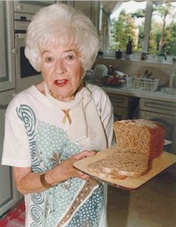 The author holding the famous Grant loaf