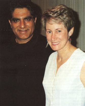 The author with Deepak Chopra