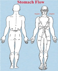 Stomach Flow acupressure chart