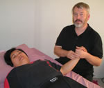 Master Tam and a client