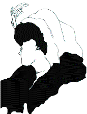 Outline image in black and white