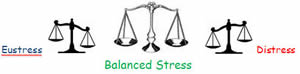 Stress Ã¢â‚¬â€œ that which keeps equilibrium. Eustress[1] is good stress. Distress[2] is negative stress.