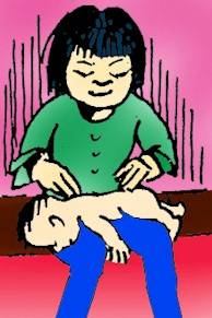 In China massage is used to relax upset children by touching acupuncture points.