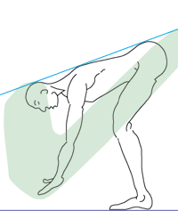 Figure 6 Same as above. The position of the head could be slightly improved by tilting it forward a bit more. Because of the correct alignment of the head/neck/back, the abdominal wall is flattened and toned