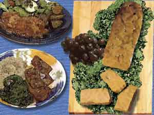 A Tempeh selection of dishes