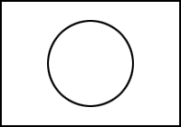 Fig. 1 White Circle (the past) on light background
