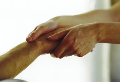Touch may have a positive effect upon health and well-being