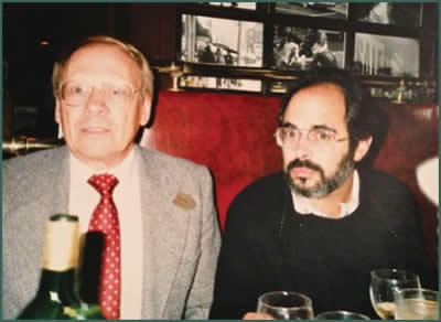 Fritz Smith MD and David Lauterstein at the AMTA Convention 1986