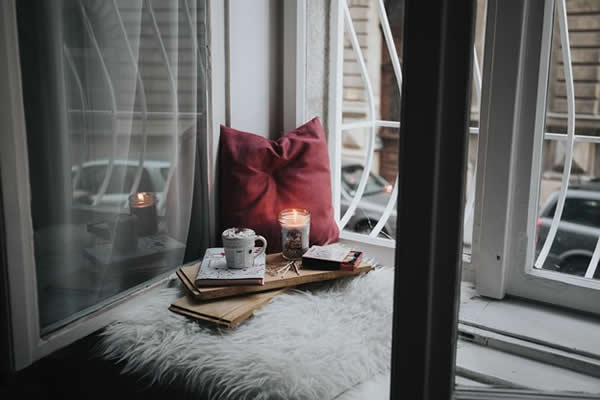 Room Window Candle Book