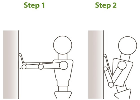 Standing lower back stretching