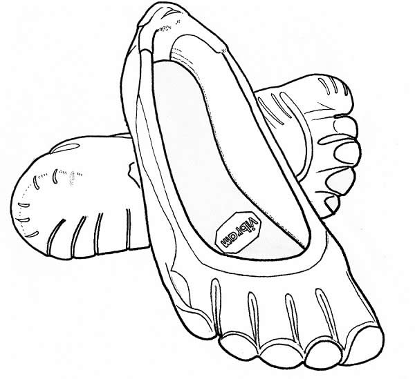 The Vibram 5-finger running shoe