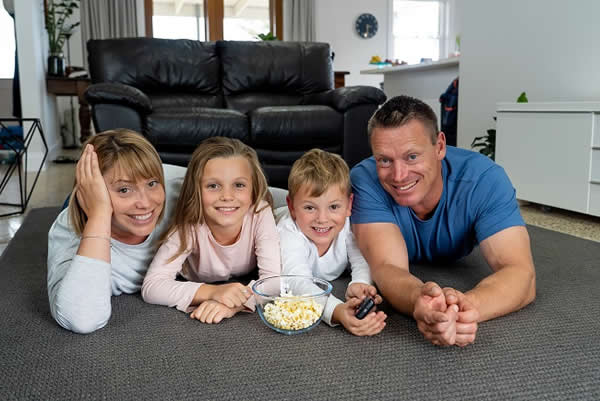 Family Looking Happy