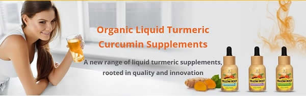 Organic Liquid Turmeric Curcumin Supplements