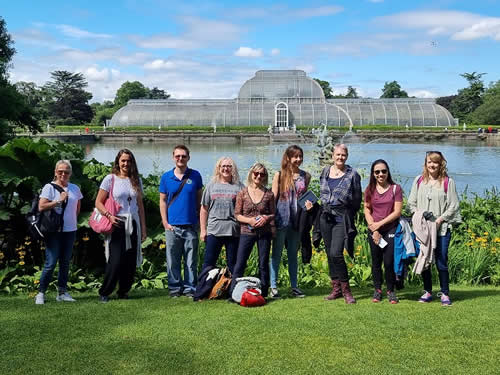 Carole leading Kew Garden Tour