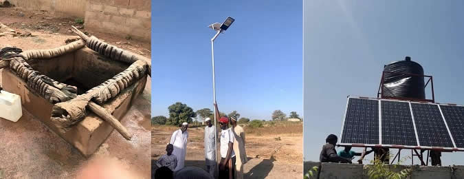 Borehole + Street Light + Solar System