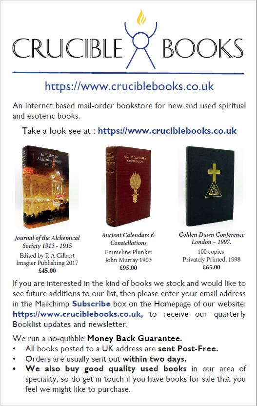 Crucible Books Advert