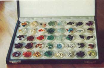 Figure 6 Gem stones used in Electronic Gem Therapy