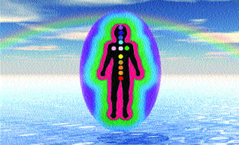 The 12 Chakras are named (from bottom to top) Red, Fire, Orange, Golden, Yellow, Green, Opal, Pink, Blue, Cobalt, Indigo, Violet.