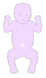 Baby mirrors relaxation and peacefulness to perfection, breathing deeply into the tummy