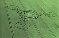 The Times reported on the 18 June 2008 that a Wiltshire crop circle contained the symbolic code for first ten places of pi