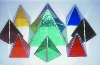 Colour remedies can be made using glass pyramids which also energize flower essences