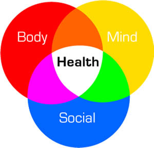 Mind-Body-Social Health diagram