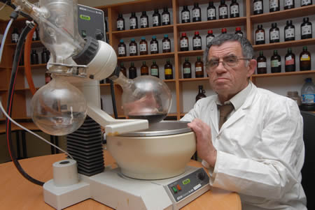 Dr Goroshit in his laboratory