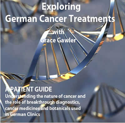 Exploring German cancer treatments silver background