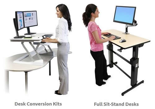 Desk Conversion and  Full SitStand Desks