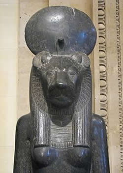 Sekhmet statue an exhibit at British Museum