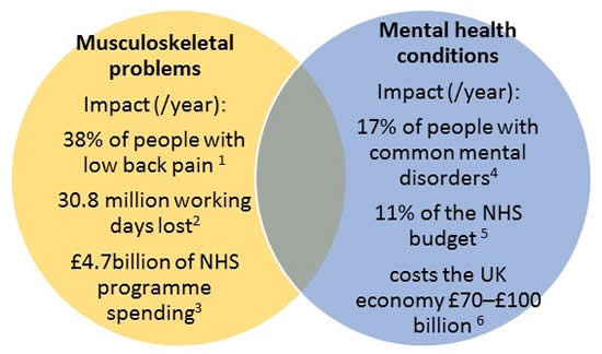 Musculoskeletal Problems and Mental Health Conditions