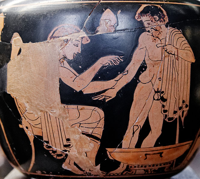 Greek physician Treating patient 480-470 BC