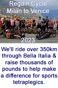 Cycle from Milan to Venice for Regain 2023