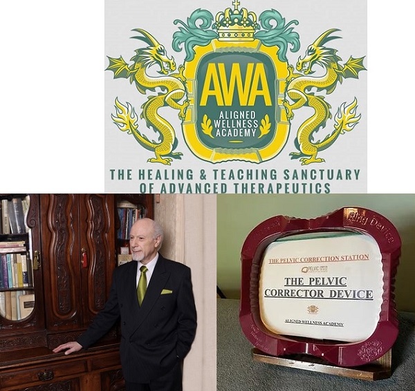 AWA Logo + Alexander Barrie + Pelvic Corrector
